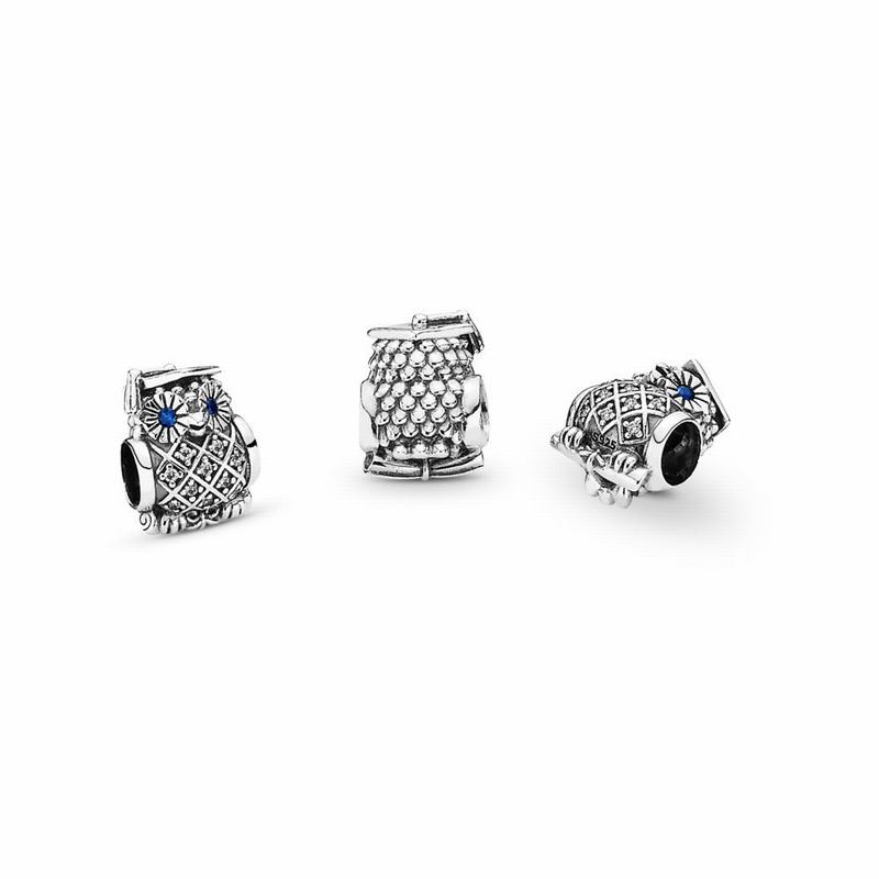 Pandora Australia Graduate Owl Charm - Sterling Silver | LYAVNO143